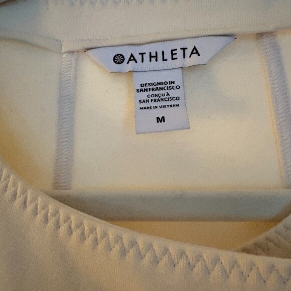 NWT Athleta Women's Moto Jacket in Ivory/Cream Size M - Picture 8 of 15